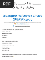 Band Gap Reference Circuit Design