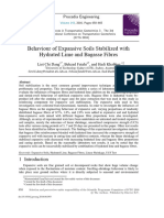 Behaviour of Expansive Soils Stabilized with 