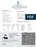 Pushpendra Singh Tomar - Covid - Vaccine - Certificate1683693148797