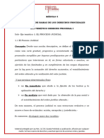 Eje Temático Derecho Procesal I Programa 2021