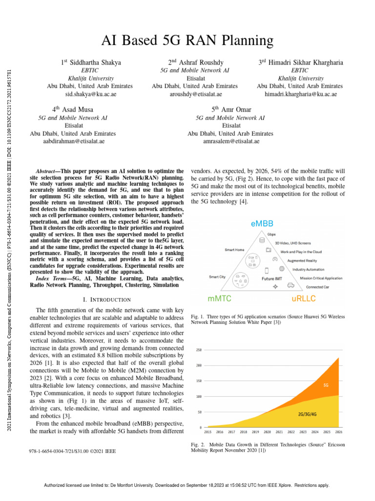 Ai Based 5g Ran Planning Pdf Cluster Analysis Applied Mathematics