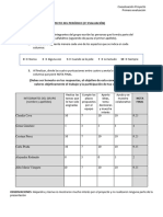 Debes Ser Honesto en Tus Respuestas, El Objetivo de Esta Coevaluación Es Que Valores Objetivamente El Trabajo y La Participación de Tus Compañeros