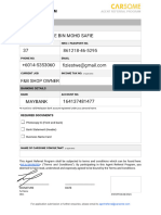 CAR Program Application Form