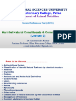 11) Harmful Natural Constituents and Common Adulterants of Feed