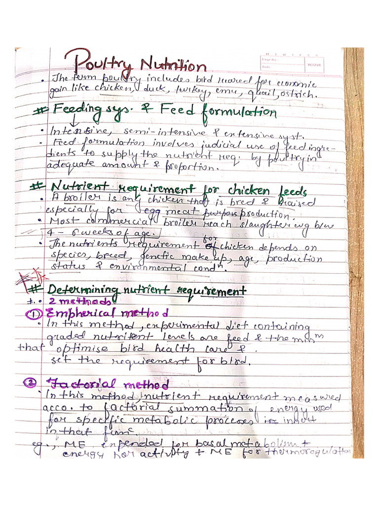 Poultry Nutrition PDF