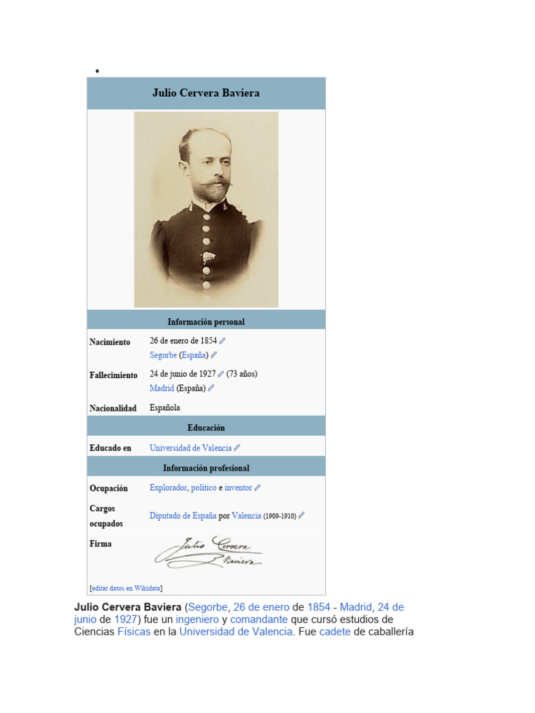 Julio Cervera Baviera | PDF | Ciencias sociales