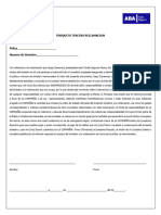Finiquito Reclamacion Tercero PDF