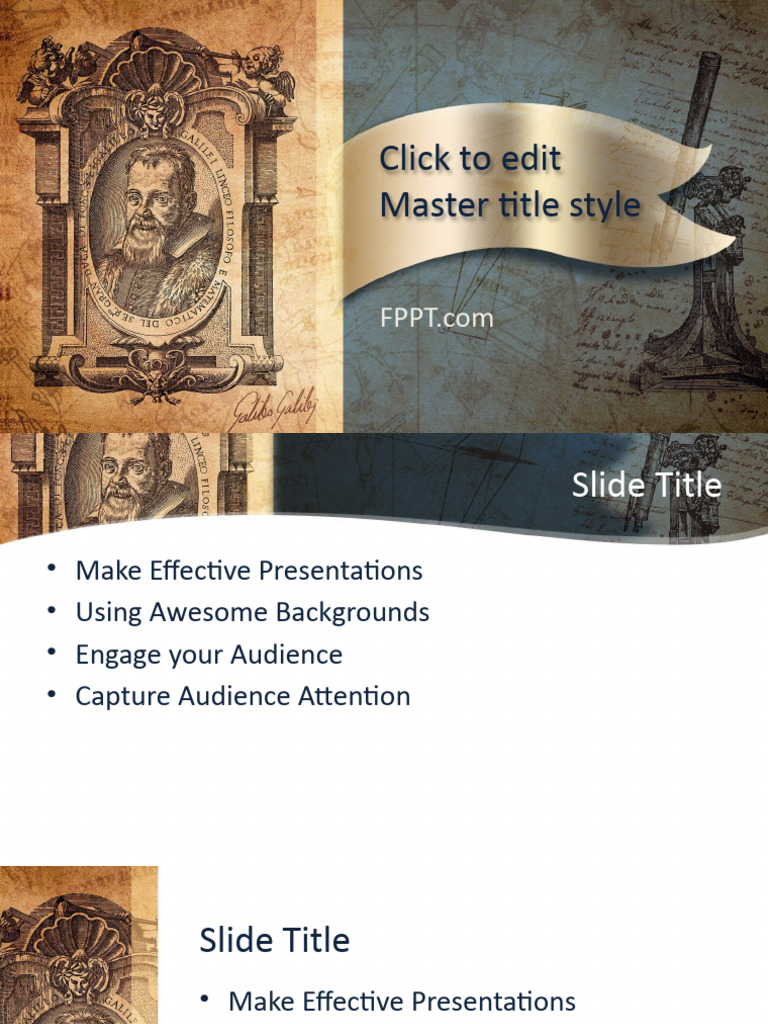Galileo Galilei Template 16x9 | PDF