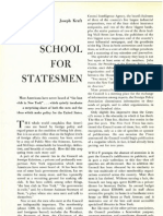! eBookS 1958 - Harpers Magazine - School For Statesmen by JOSEPH KRAFT