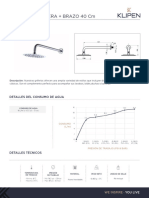 Ficha Tecnica Cabeza de Ducha y Brazo Home