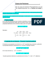 Anexo - Casos de Factoreo para Aplicar en Limites Indeterminados