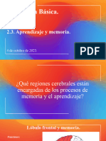 2.3. Aprendizaje y Memoria.