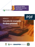 Custos de Obras Prisionais Senappen Modulo 1-2