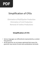 CFG Removal of Null and Unit Production