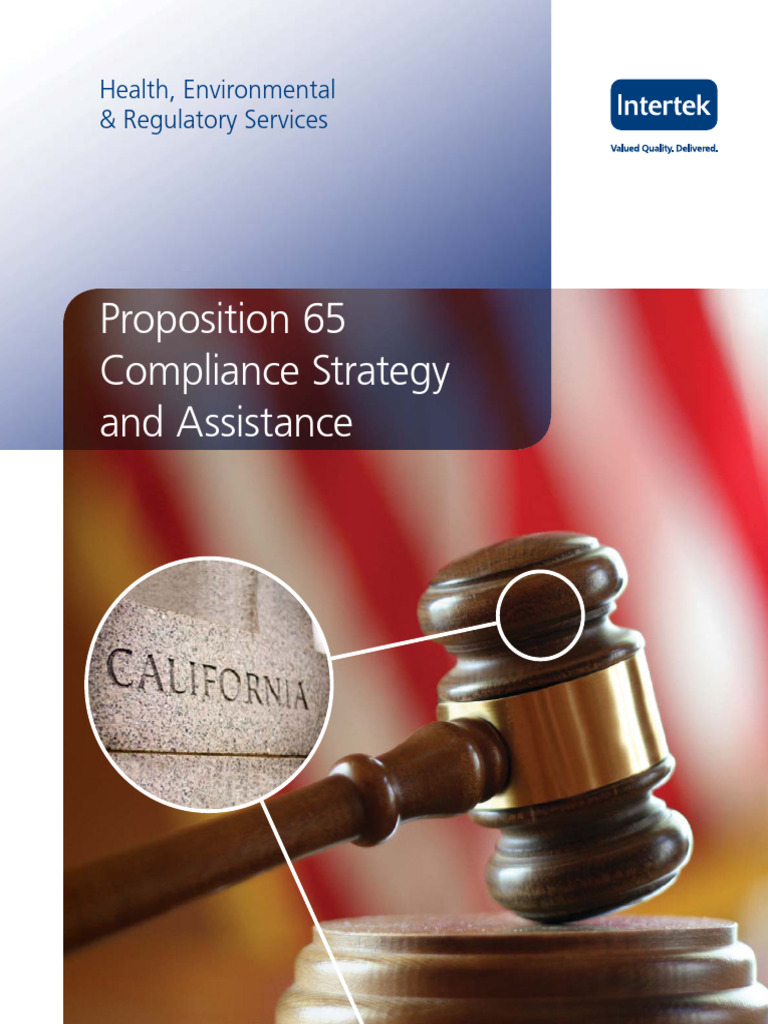 Intertek Proposition 65 Decision Tree | PDF | Safety | Occupational