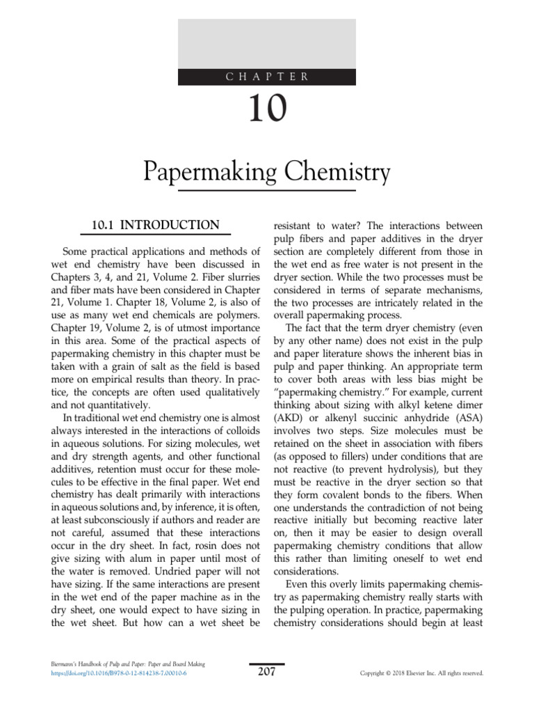 Biermann's Handbook of Pulp and Paper - Cap 10 | PDF | Acid ...