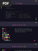 Exercícios Práticos com Listas em Python | PDF
