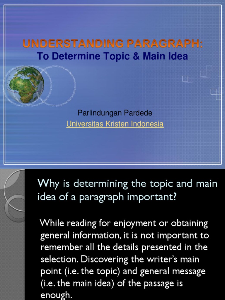 Understanding Paragraph | Download Free PDF | English Language | Hunting
