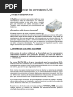 Código de colores RJ45 para redes | PDF