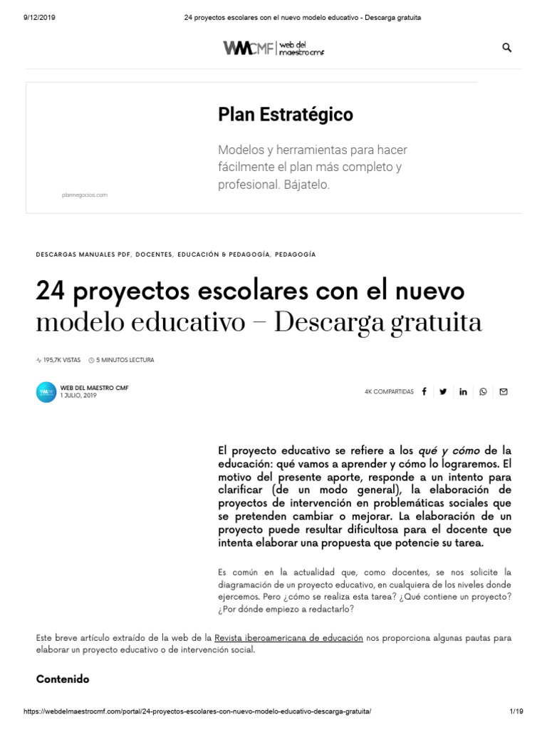 Proyectos escolares para primer grado | PDF | Evaluación | Planificación