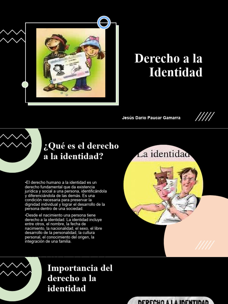 Derecho A La Identidad | PDF | Derechos humanos | Derechos