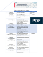 Cronograma de Actividades