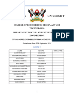 Group 5 Civil Engineering Management Assignment