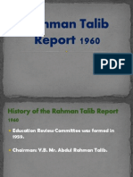 Rahman Talib Report 1960 Power Point