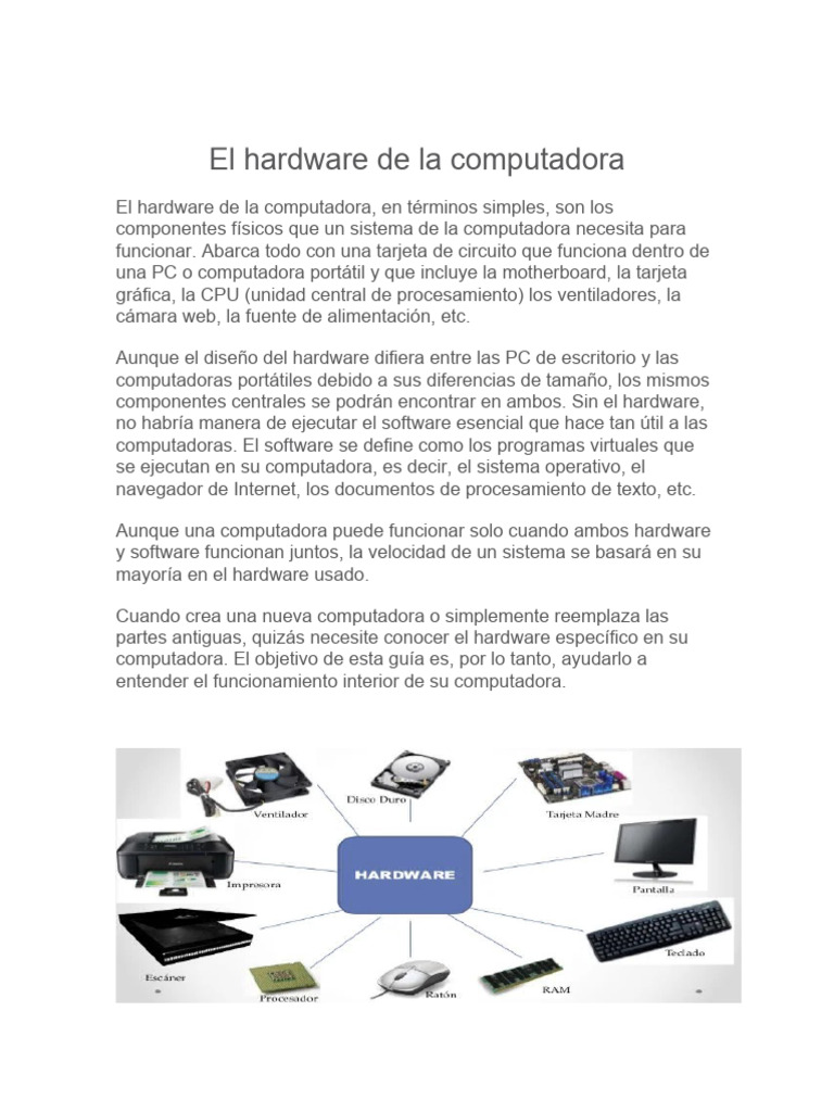 El Hardware de La Computadora | PDF | Informática