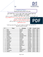 لوائح الطلبة المقبولين لاجتياز الامتحان الكتابي التوقيت الميسر