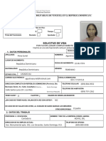 SOLICITUD DE VISA TURISTA V T Agustina Pena Suriel