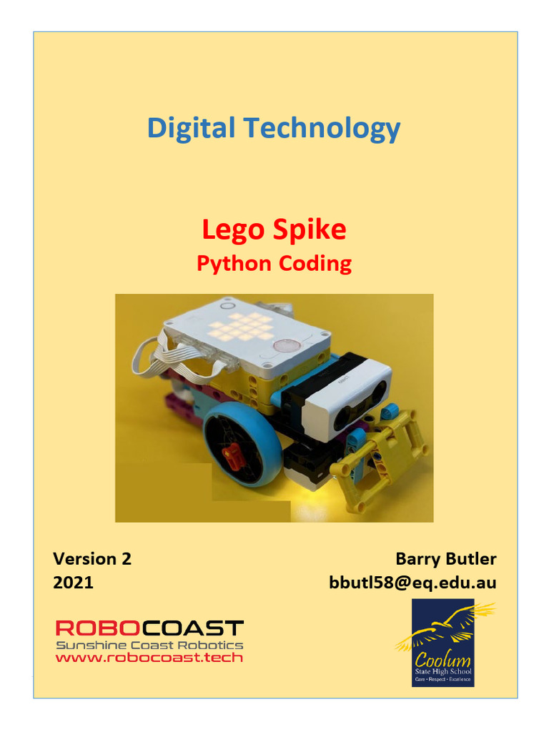 Lego Spike Python Booklet | PDF | Lego | Computer Programming