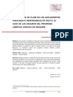 La Situación de Clase de Los Adolescentes Penalmente Responsables de Delito. El Caso de Los Usuarios Del Programa Libertad Asistida en Neuquén