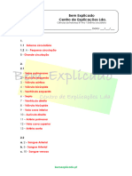 A.4.2 - Sistema Circulatório - Ficha de Trabalho (1) - Soluções