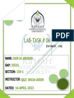 Lab Task (06) DB