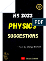 HS 2023 Physics Suggestions-Electrostatics