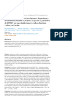 Diferencias de Género en Los Síntomas Depresivos y de Ansiedad Durante La Primera Etapa de La Pandemia de COVID-19 - Un Estudio Transversal en América Latina y El Caribe - PubMed