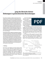 Zur Berücksichtigung Des Bereichs Kleiner Dehnungen in Geotechnischen Berechnungen