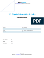 1.1 Physical Quantities 