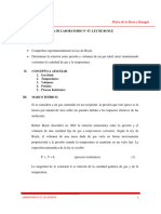 LABORATORIO EXPERIMENTAL #07. Ley de Boyle. Física de La Masa y La Energía. Ciclo 2023 - II