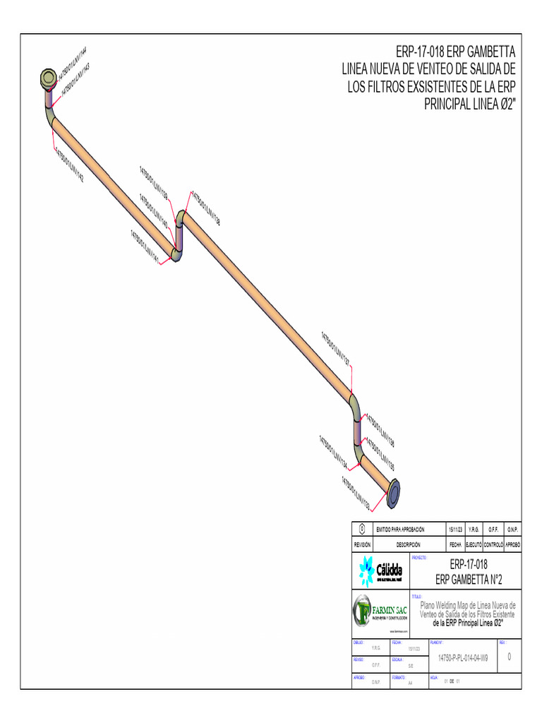 14750 p pl 014 04 w9 plano welding map de linea nueva de venteo de