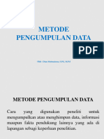 Pertemuan 9 Metode Pengumpulan Data