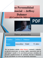 Caso Personalidad Antisocial - Jeffrey Dahmer