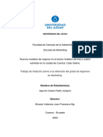 Trabajo de Titulación Previo A La Obtención Del Grado de Ingeniero en Marketing