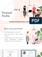 2nd Meeting Personal Profile