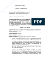 MODELO DE CONTESTACION DE DEMANDA EJECUTIVA DE ALIMENTOS