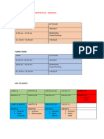 Horario Semipresencial Primaria