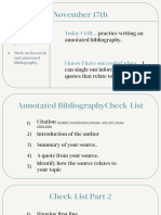 Bibliography Instructions Presentation