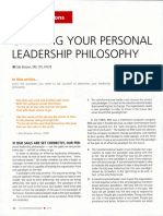 Creating Your Personal Leadership Philosophy