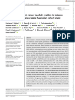 Cancer Incidence and Cancer Death in Relation To Tobacco Smoking in A Population-Based Australian Cohort Study